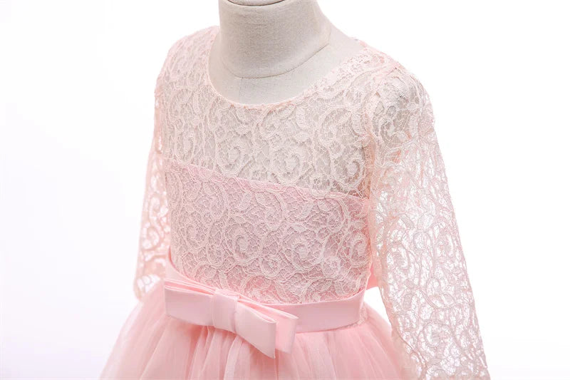 Baby Girl Teenage Princess Dress Party Ball Gown Wedding Lace Dresses Kids Christmas Bridesmaid Costume Birthday Party Dress
