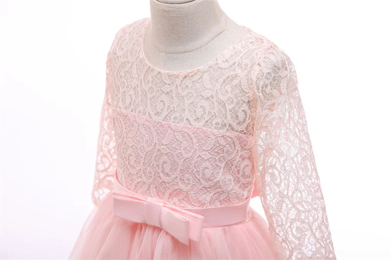 Girls Teenage Princess Dress Party Ball Gown Wedding Lace Kids Christmas Bridesmaid Costume Birthday Party Dress