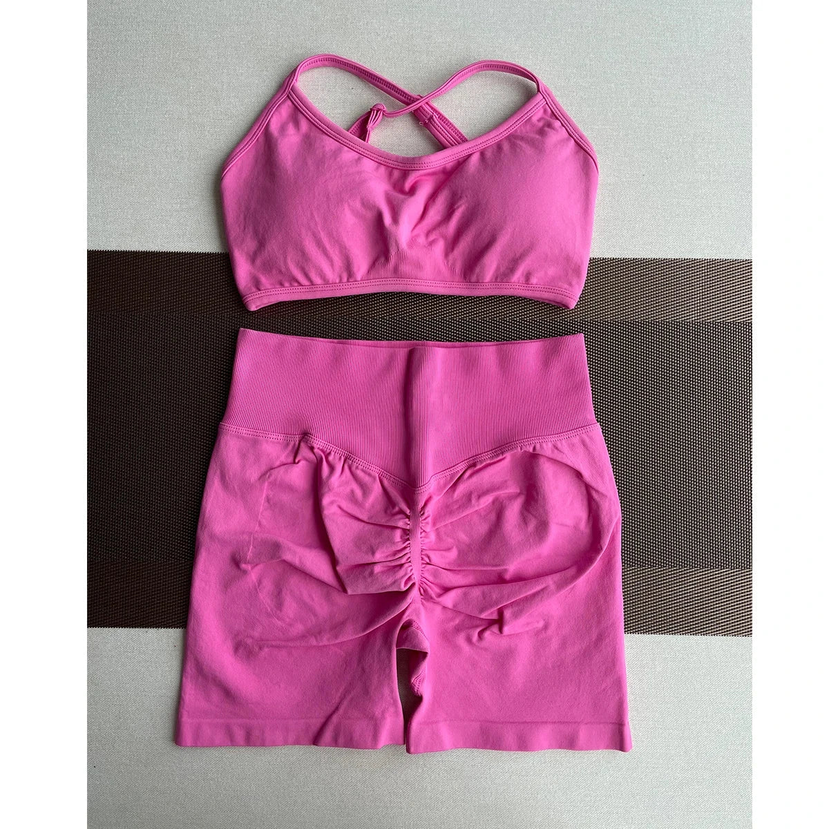 Solid Seamless Half Pants Women Soft  Fitness Outfits Yoga Gym Running Bike Wear Bicycle Skorts The Clothing Company Sydney