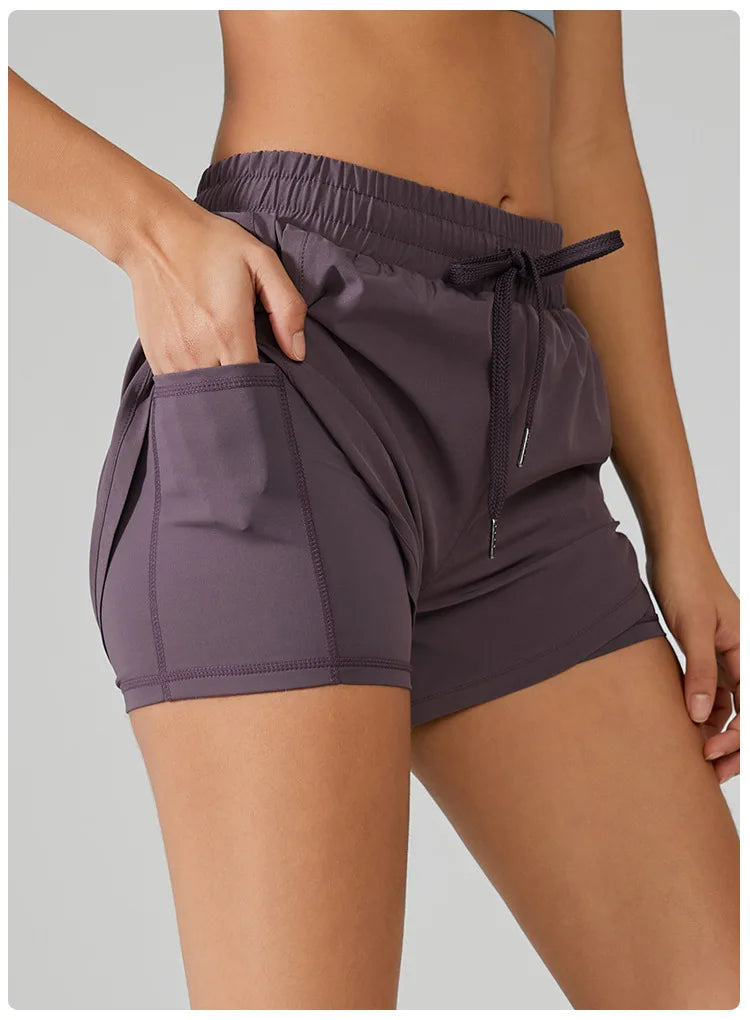 Women's Yoga Shorts Fitness Elastic Running Workout Ladies Gym Sport Inner Layer Shorts Fitness Sportwear The Clothing Company Sydney