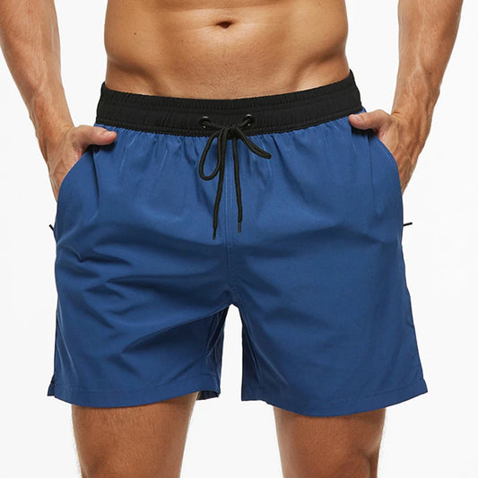 Men's Stretch Swim Trunks Quick Dry Beach Shorts With Zipper Pockets and Mesh Lining The Clothing Company Sydney