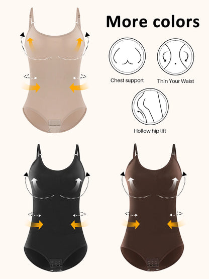 Women's Shapewear Seamless Full Body Shaper Smooth Out Bodysuit High Elastic Body Suits - The Clothing Company Sydney