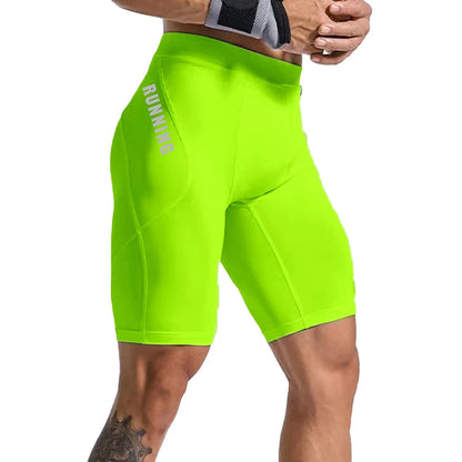 Men's Bodybuilding Shorts Gym Running Leggings Male Joggings Elastic Compressions Sweatpant Football Basketball Tights Shorts