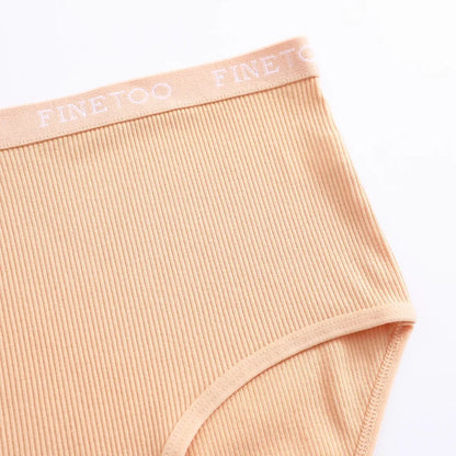 Women's Seamless Cotton Briefs Women Plus Size Panties Solid Color Breathable Underwear Low Waist Soft Lingerie Undies