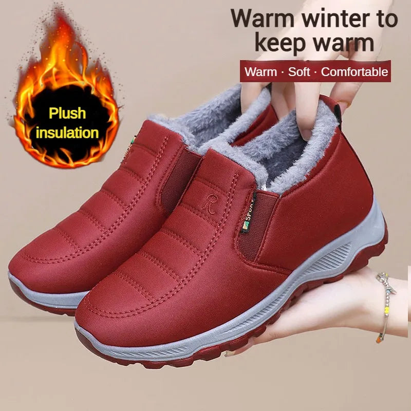 Men's Autumn Winter Casual Cotton Warm Wear Resistant Chunky Sole Shoes