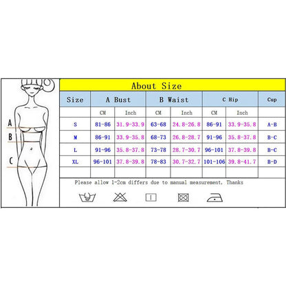 2 Piece Push Up Swimsuit Swimwear Bikini Set Black Biquini Bathing Suit Thong Swimming Suits Beachwear The Clothing Company Sydney