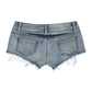 Women's Low Waist Pants Summer Fashion Casual Jeans Denim Shorts