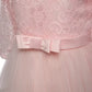 Teens Girls Princess Dress for Party Ball Gown Wedding White Dresses Kids Birthday Bridesmaid Costume Lace Flower Pageant Dress