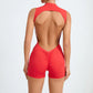 Hollow Backless Gym Bodycon Short Jumpsuit Playsuit Women One Piece Sport Outfit Yoga Romper Fitness Gear