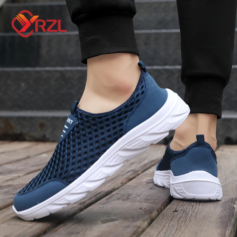 Lightweight Casual Breathable Slip on Male Casual Sneakers Anti-slip Men's Flats Outdoor Walking Shoes The Clothing Company Sydney