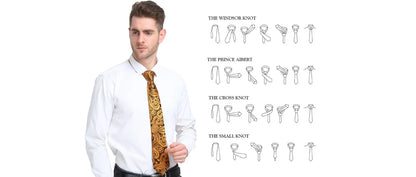 Silk Tie For Men Novelty Animal Black Stripe Necktie Pocket Square Cufflinks Set Wedding Party Outfit Set - The Clothing Company Sydney