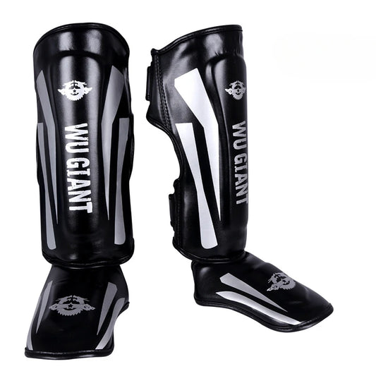 Muay Thai MMA Shin Guards Leg guard Fighter Thai Boxing Fighting with Toe Back and Shin Protection Martial Arts Training Padded Protector The Clothing Company Sydney