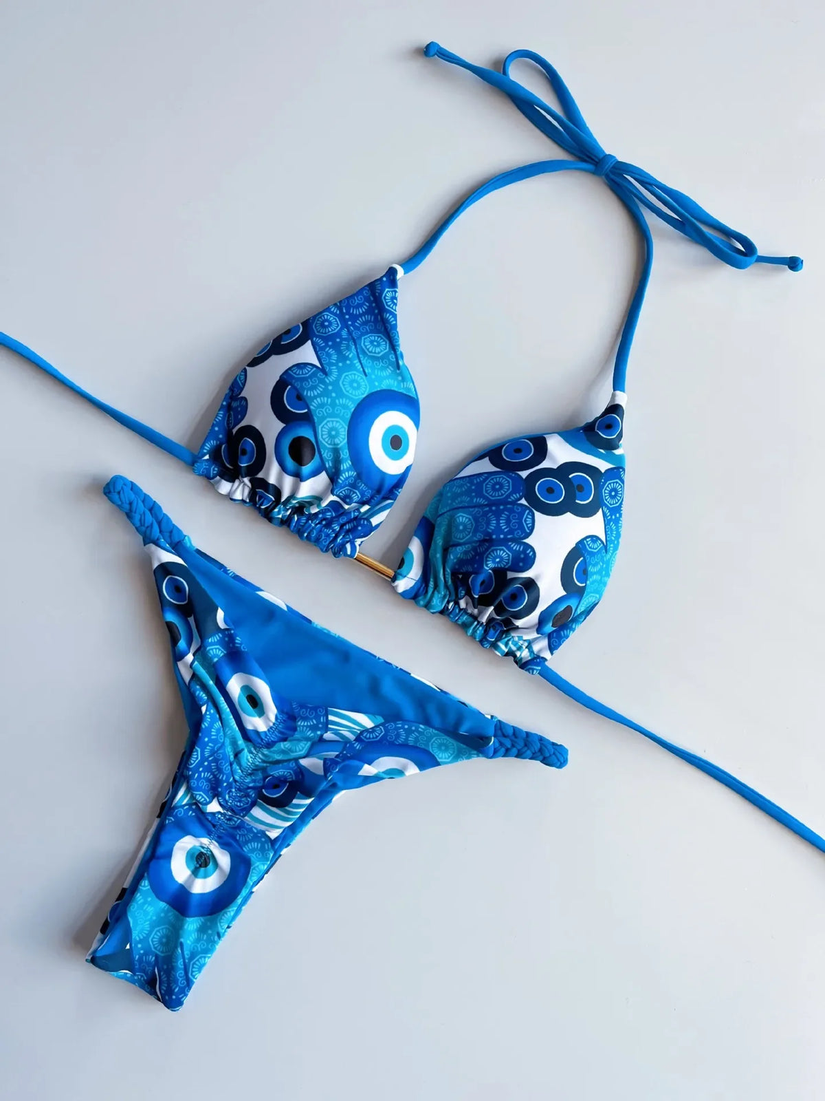 2 Piece Swimwear Leopard Printed Micro Bikini Set Striped Beachwear Summer Swimsuit Two-pieces Thong Bathing Suit