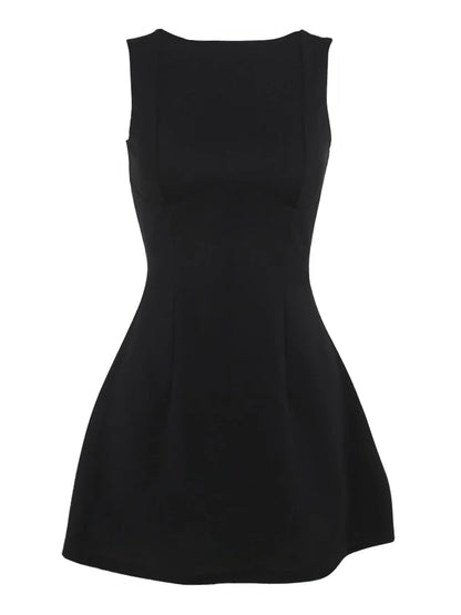 White Backless Patchwork Fashion Summer Elegant Party Mini Dress - The Clothing Company Sydney