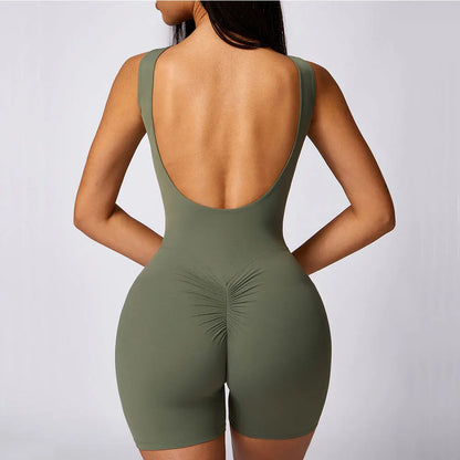 Women Clothes Training Yoga Sportswear Sports Jumpsuit Fitness Rompers Female Push Up Workout Bodysuits Playsuit Set - The Clothing Company Sydney