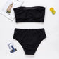 2 Piece Bandeau Bikini Plus Size Large Size Swimwear Women Swimsuit Female Two-pieces Bikini set Bather Bathing Suit The Clothing Company Sydney