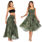 Bohemian Fashion Skirts Woman Long Boho Floral Elastic Waist Women's Skirt