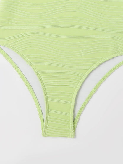 One Piece Wavy Swimsuit Women Strappy Swimwear Monokini Bathers Bathing Swimming Swim Suit Beachwear The Clothing Company Sydney