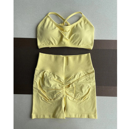 Solid Seamless Half Pants Women Soft  Fitness Outfits Yoga Gym Running Bike Wear Bicycle Skorts The Clothing Company Sydney