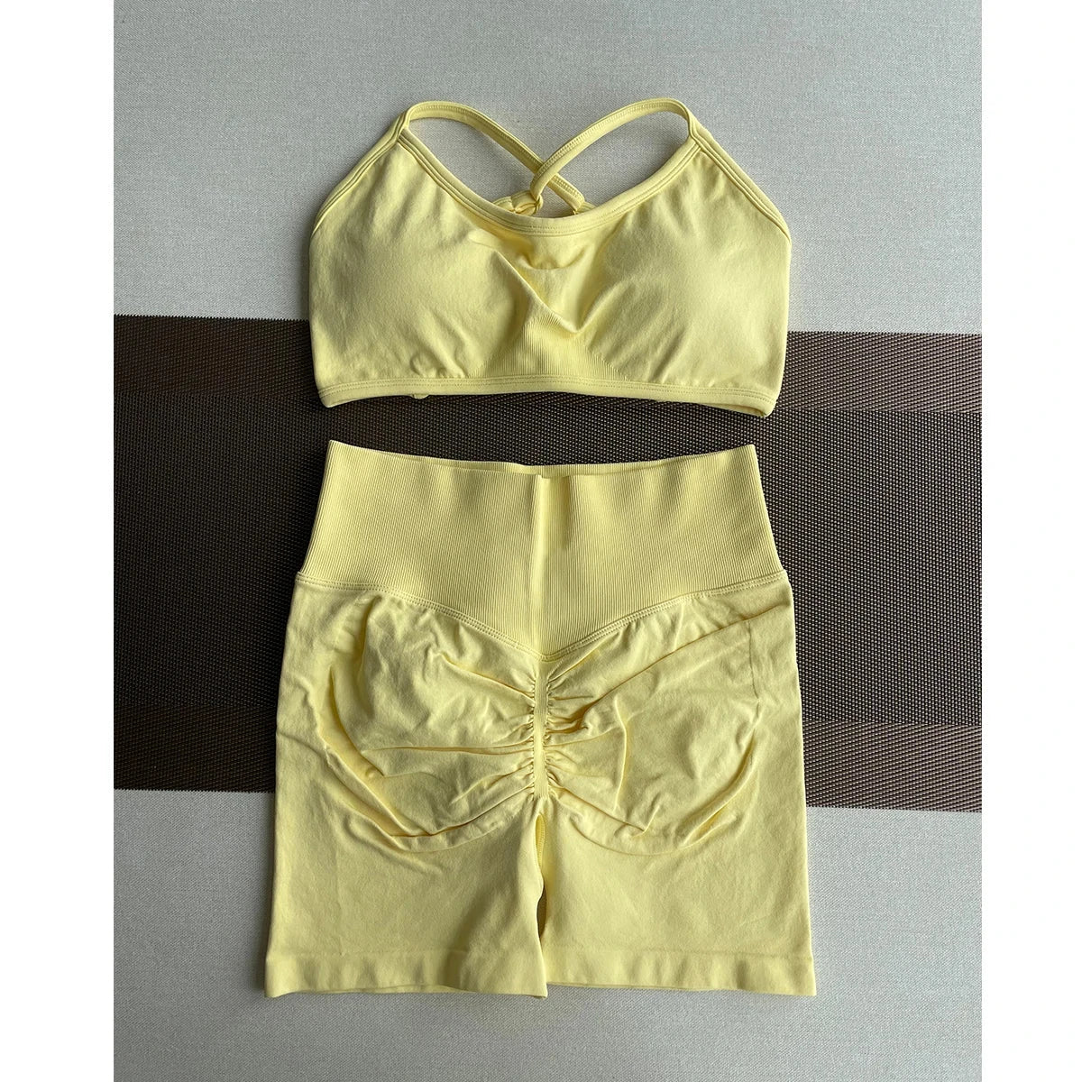 Solid Seamless Half Pants Women Soft  Fitness Outfits Yoga Gym Running Bike Wear Bicycle Skorts The Clothing Company Sydney