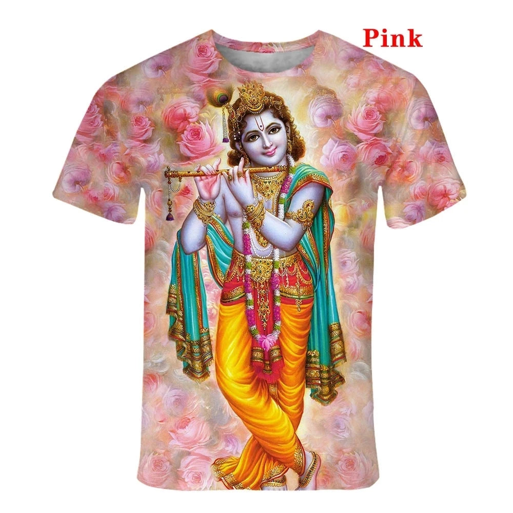 Summer Men Women 3D Print Hindu God Lord Shiva Cool Fashion T Shirt Short Sleeve T-shirt Tops