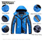 Winter Fleece Lining Parka Waterproof Men's Ski Snowboard Jackets Windproof Removable Hoodie Coats Casual Windbreaker