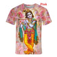 Summer Men Women 3D Print Hindu God Lord Shiva Cool Fashion T Shirt Short Sleeve T-shirt Tops