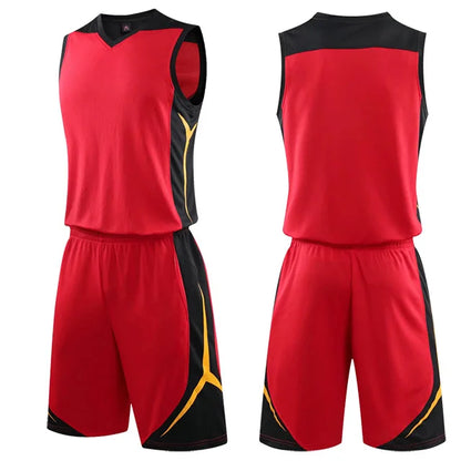 2 Piece Sportswear Basketball Jersey Shorts Set Blank custom Men Women Kids Basketball Uniforms