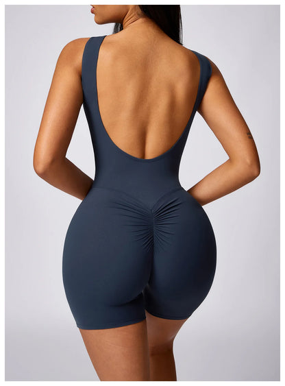Women Clothes Training Yoga Sportswear Sports Jumpsuit Fitness Rompers Female Push Up Workout Bodysuits Playsuit Set - The Clothing Company Sydney