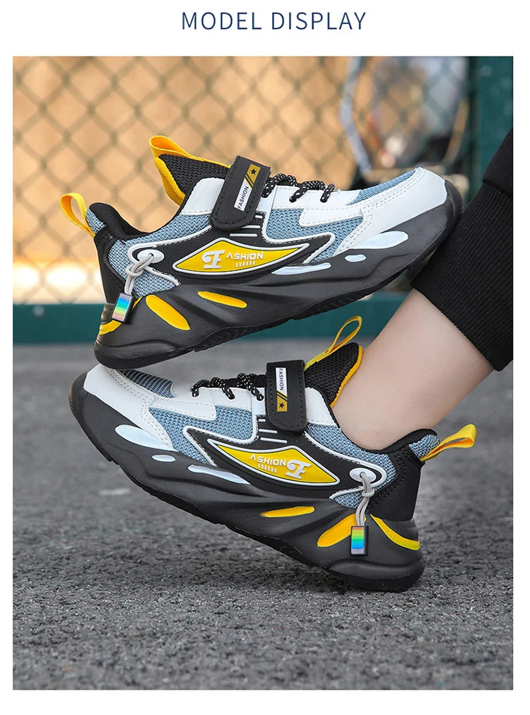 Kids Children Boys Mesh Sports Running Shoes Breathable Non-slip For Girls Casual Running Walking Sneakers