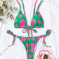 2 Piece Lace Up Bikini Swimsuit Swimwear Brazilian Bikinis Set Micro Women's Bathing Suits Swimming for Beach Wear The Clothing Company Sydney