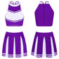 2 Piece Cheerleader Costume Women Adult Cheerleading Uniform Dancing Outfit Sleeveless Crop Top with Mini Pleated Skirt The Clothing Company Sydney