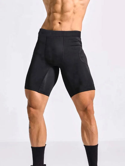Men's Bodybuilding Shorts Gym Running Leggings Male Joggings Elastic Compressions Sweatpant Football Basketball Tights Shorts