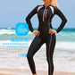 Women's Swimwear One piece Thin Diving Suit Long Sleeve Full Body Surfing Snorkelling Beach Wear Sunscreen Swimsuit