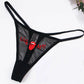 Fashion Solid Colour Mesh Mouth & Letter Printing  Low Waist Panty Lingerie For Woman Ladies Thong Underwear The Clothing Company Sydney