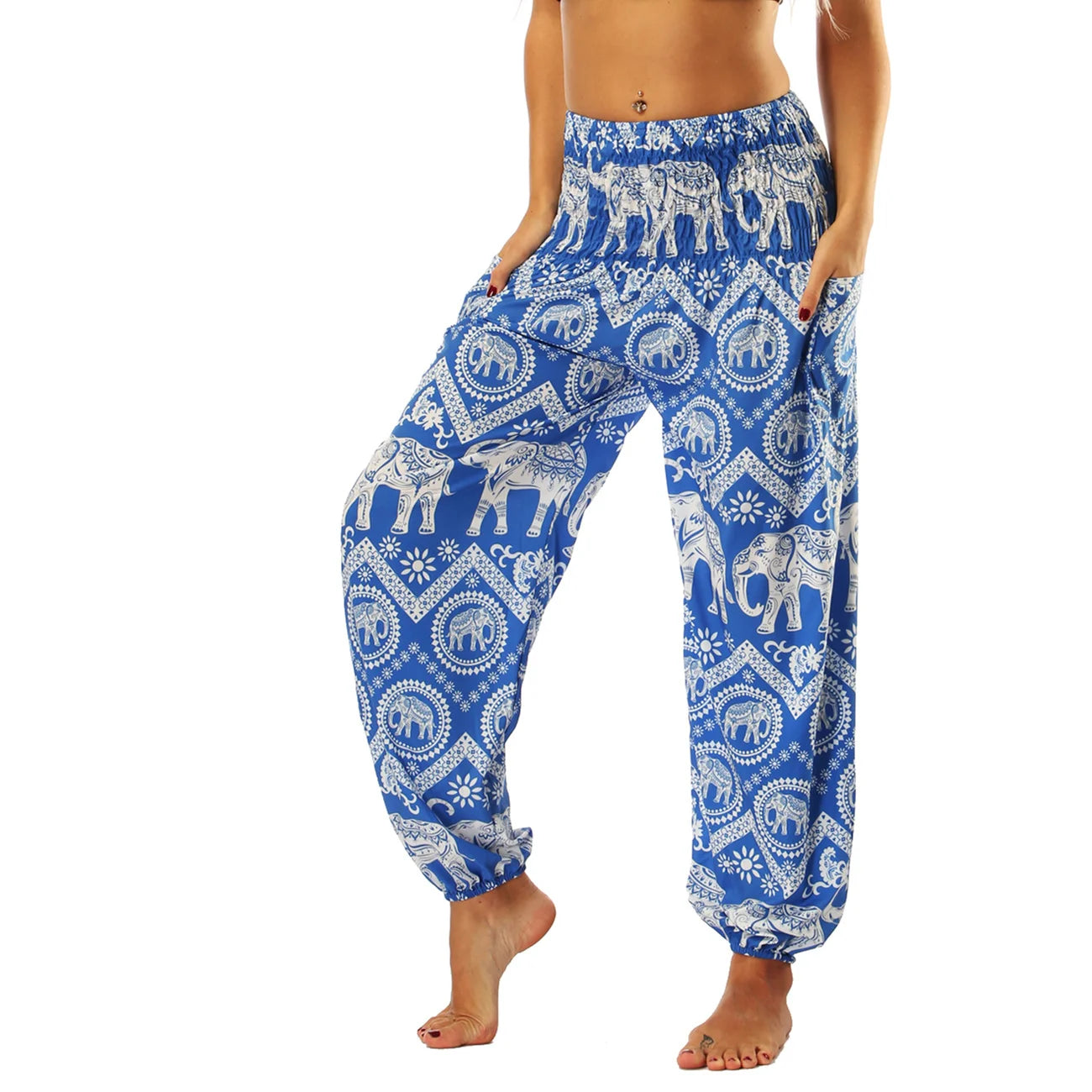 Women's Harem Pants Bohemian Yoga Pants Flowy Trouser Yoga Boho Hippie Clothing Pilates Pants with Pocket The Clothing Company Sydney