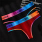 2 Pack Panties Cotton for Women Thong Rainbow Colour Underwear Ladies Elasticity G-string Briefs The Clothing Company Sydney