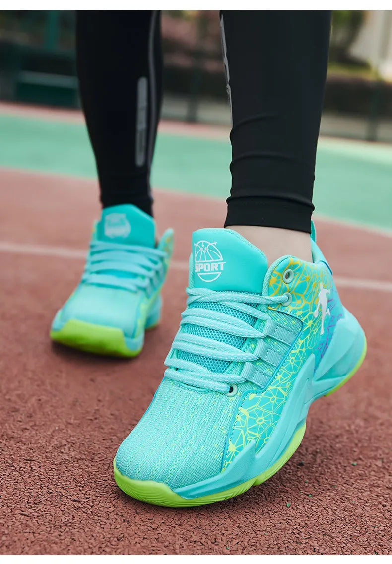 Kids Children‘s Basketball Shoes Non-slip Breathable Basketball Training Sneakers Lace-up Boys Girls Basketball Boots Athletic Shoes The Clothing Company Sydney
