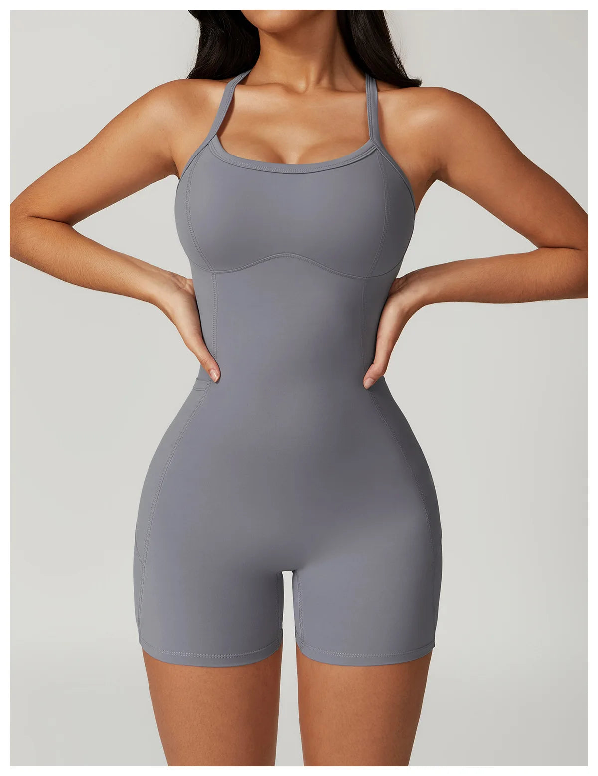 Women's Cross Strap Romper Backless Set Fitness Bodysuit Sportswear Gym Clothes Jumpsuit One-piece Playsuit Yoga Suit The Clothing Company Sydney