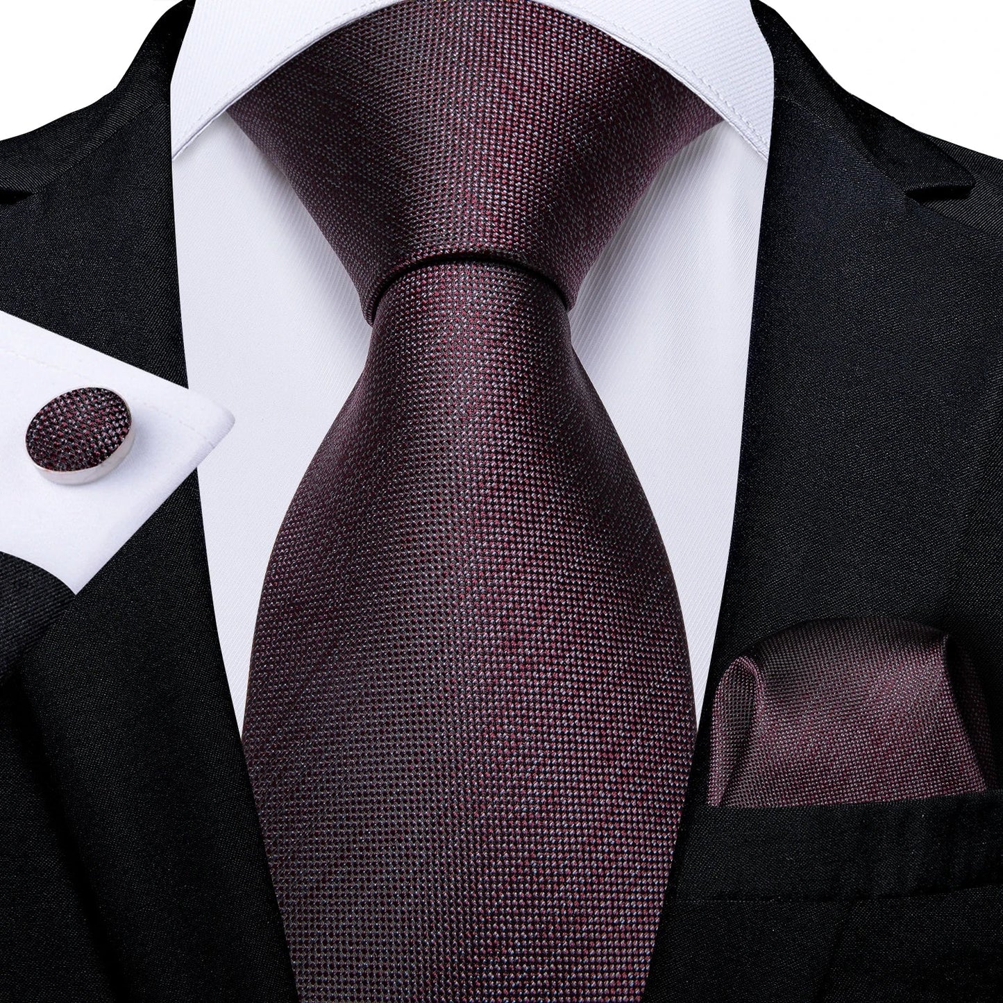 Luxury Purple Paisley Silk Tie Set for Men – 8cm Gift Set The Clothing Company Sydney