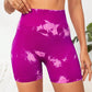 Tie Dye Yoga Shorts Marble Gym Shorts Women Push Up Sports Shorts Fitness Tights Breathable High Waist Booty Shorts The Clothing Company Sydney