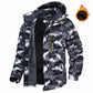 Winter Fleece Lining Parka Waterproof Men's Ski Snowboard Jackets Windproof Removable Hoodie Coats Casual Windbreaker