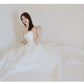 Strapless Elegant A-line Sleeveless Classic Lace Up Small Train Wedding Dress