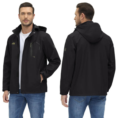 Lightweight Windbreaker Mens Mesh Lined Waterproof Rain Jacket Outdoor Fishing Hiking Jacket with Detachable Hood The Clothing Company Sydney