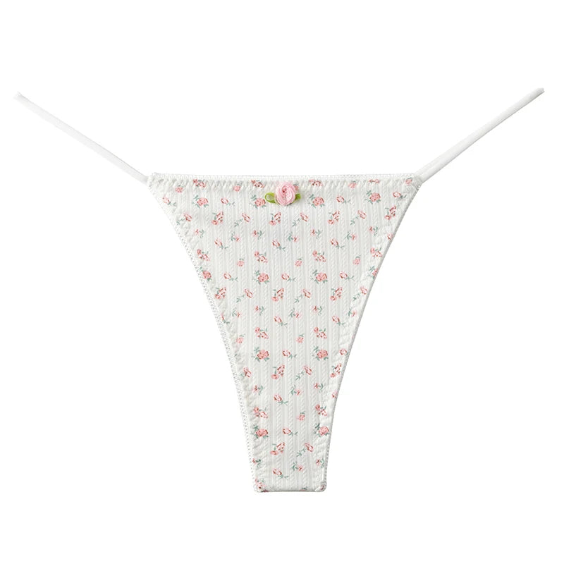 Women's Panties Printed Bikini Lingerie Fashion Lingerie G String Breathable Underwear
