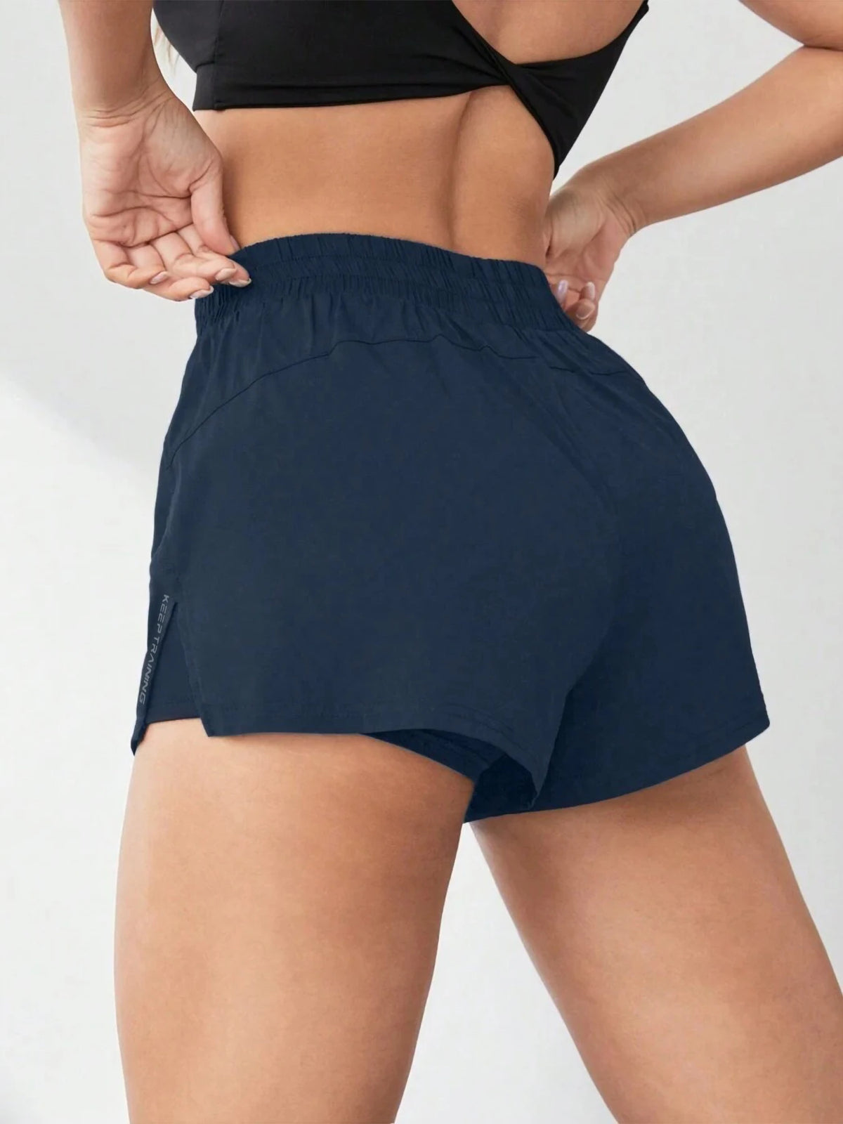 Women's Two Piece Gym Yoga Running Fitness Tennis Casual Basic Sports Shorts