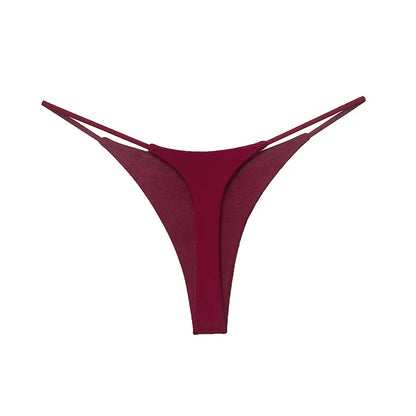 Low Waist Cotton Thong Women Panties Briefs T-back Bikini Underwear Seamless G String Sports Lingerie