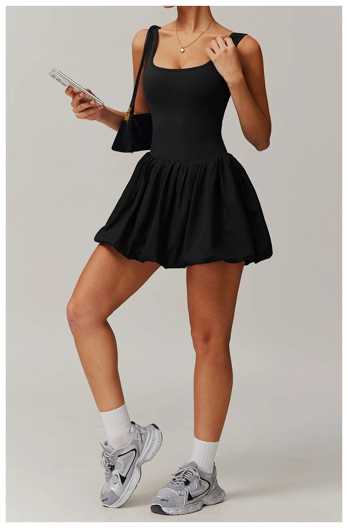 Two-piece Sports Dress Women's Anti Glare Yoga Jumpsuit Outdoor Running Fitness Tennis Skirt Workout Rompers Yoga Set