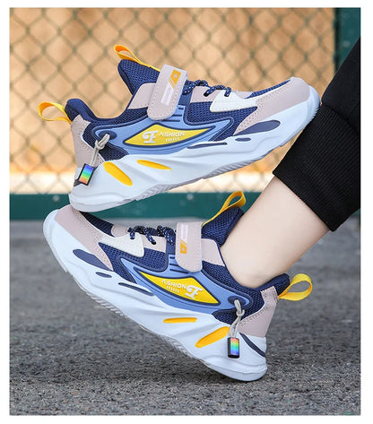 Kids Children Boys Mesh Sports Running Shoes Breathable Non-slip For Girls Casual Running Walking Sneakers