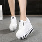 High Heels Chunky Sneakers Women Spring/Autumn Platform Thick Bottom Height Increasing Casual Shoes Woman Fashion Tennis Female The Clothing Company Sydney